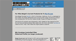 Desktop Screenshot of beigelsoundlab.com